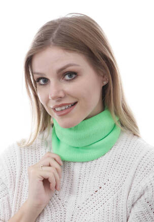 Komin Damski Neonowo Zielony