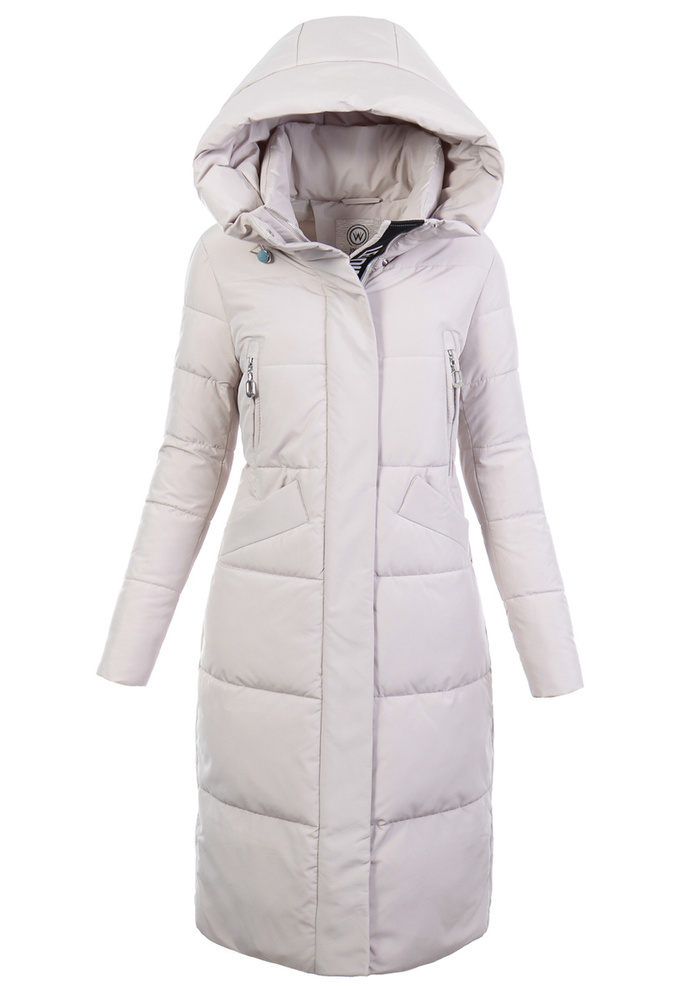 Damska Zimowa Ortalionowa Kurtka Brązowa