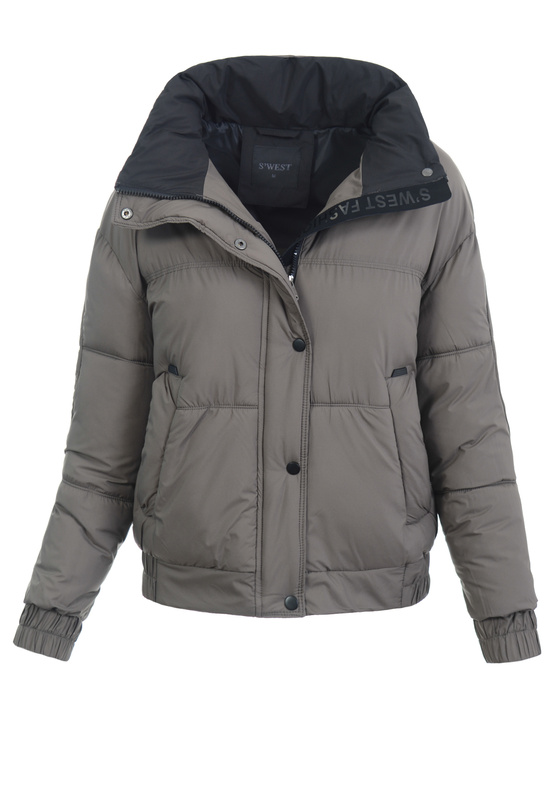 Damska Kurtka Zimowa Brązowa