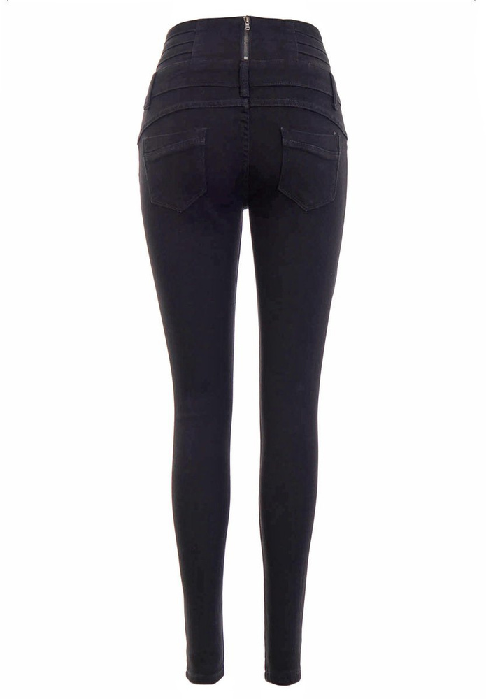 Damskie Spodnie Jeansowe Czarne