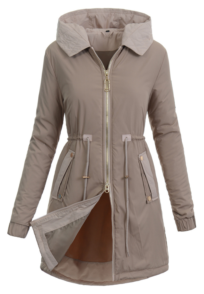 Kurtka Parka Wiosenna Beżowa