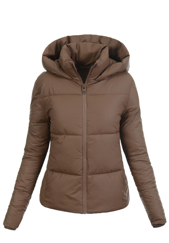 Damska Kurtka Zimowa Brązowa