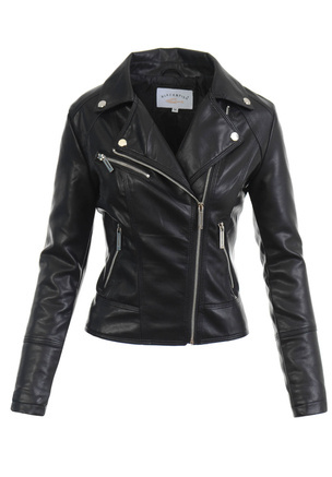 Damska Kurtka Ramoneska Czarna