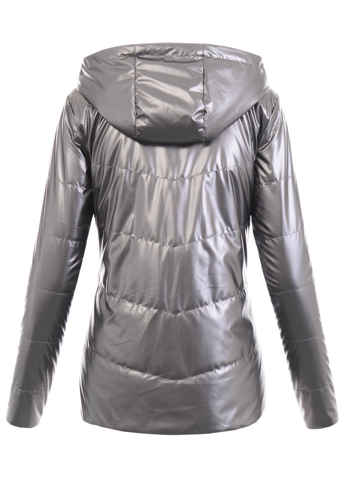 Damska Wiosenna Ortalion Kurtka Szara