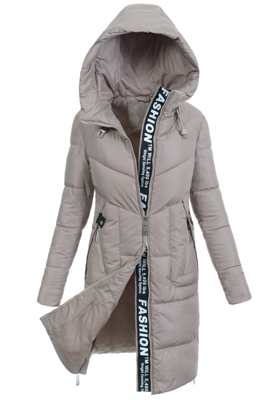 Damska Kurtka Zimowa Brązowa