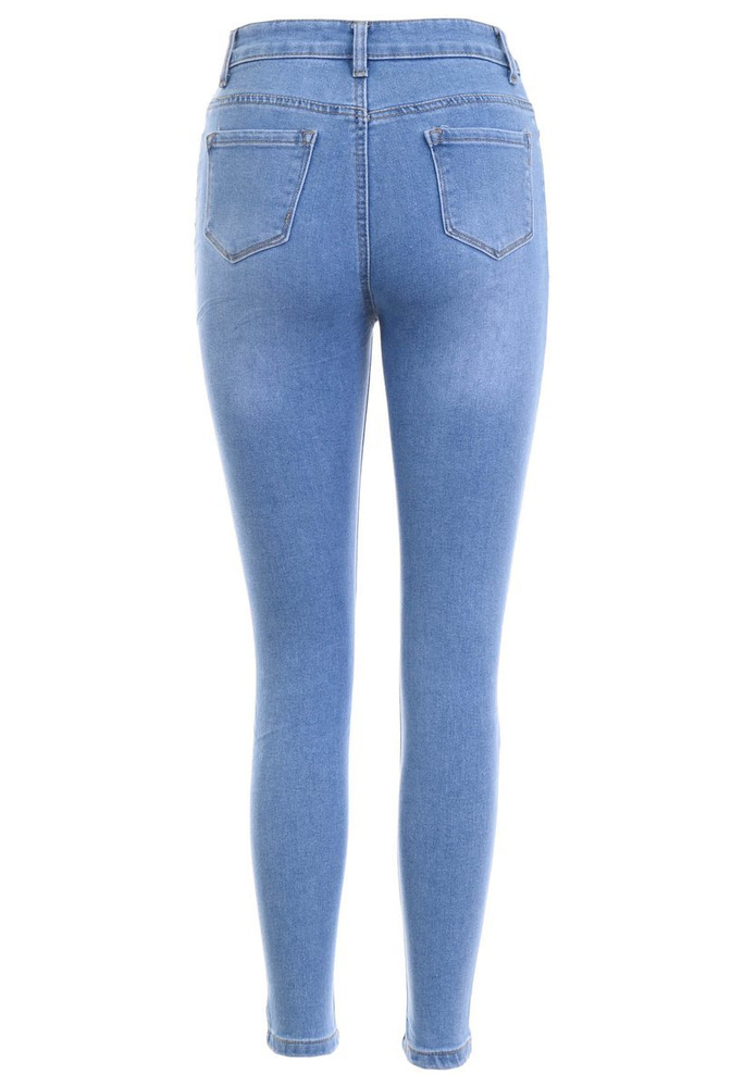 Damskie Spodnie Jeansowe Jasno Niebieskie