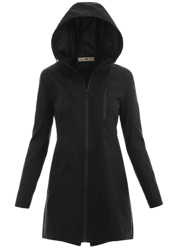 Kurtka Parka Wiosenna Czarna