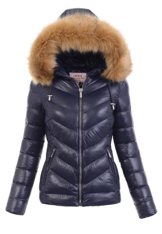 Damska Zimowa Ortalionowa Kurtka Czarna