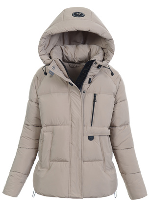 Damska Kurtka Zimowa Beżowa