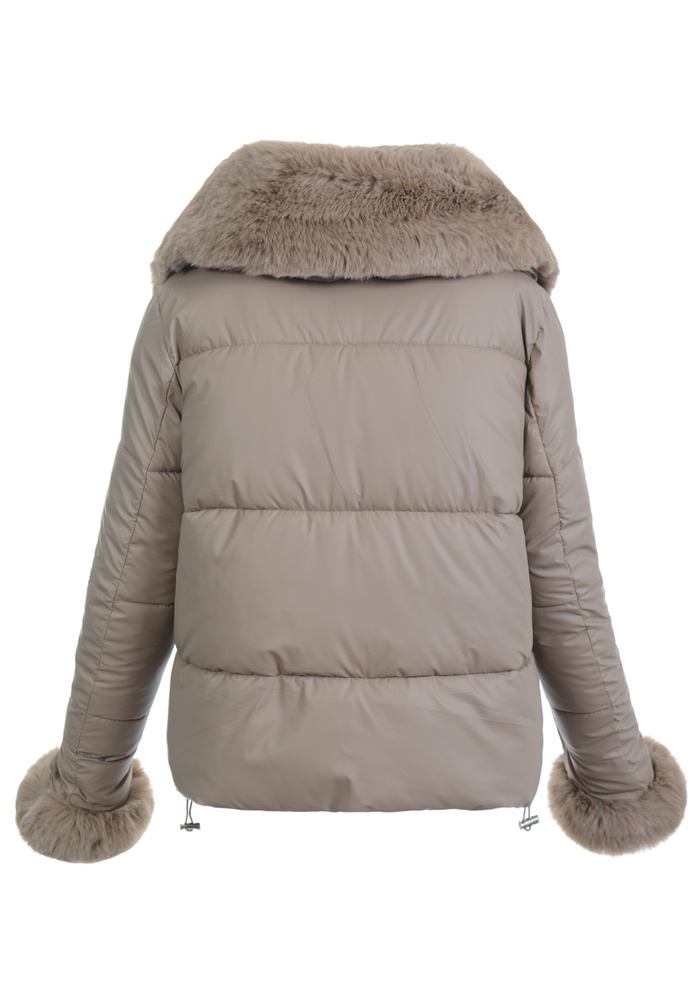 Damska Kurtka Zimowa Beżowa