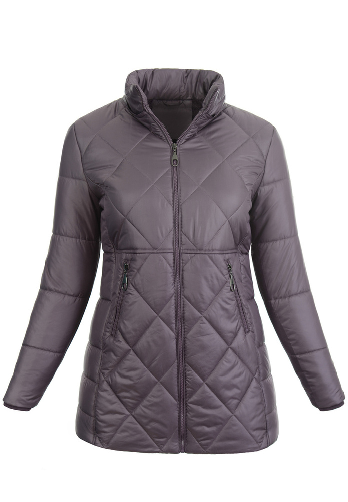 Damska Zimowa Ortalionowa Kurtka Fioletowa