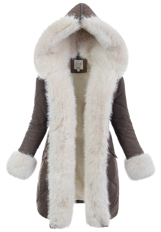 Parka Zimowa Brązowa