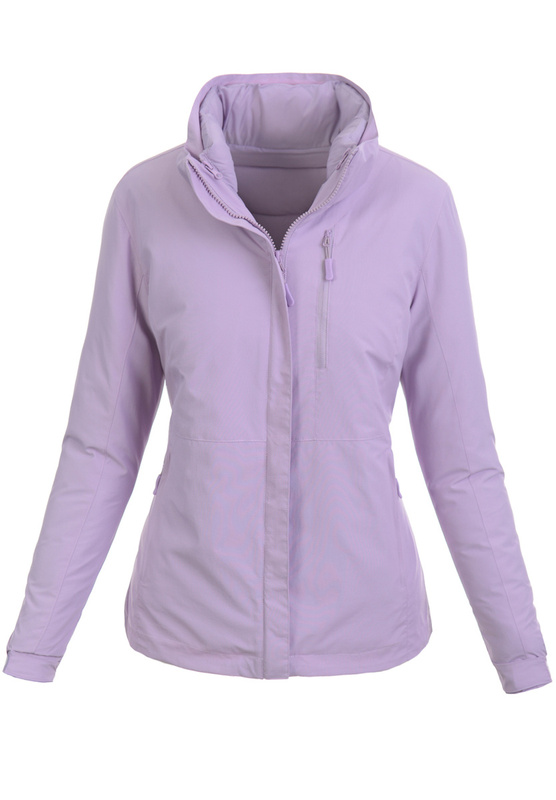 Kurtka Parka Przejściowa Fioletowa