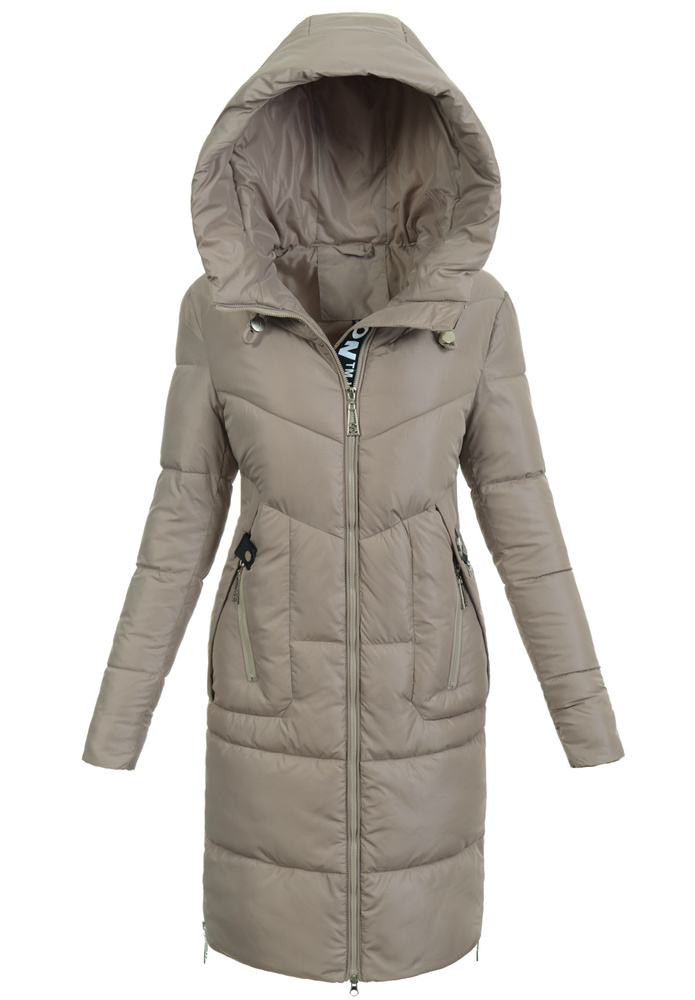Damska Kurtka Zimowa Beżowa