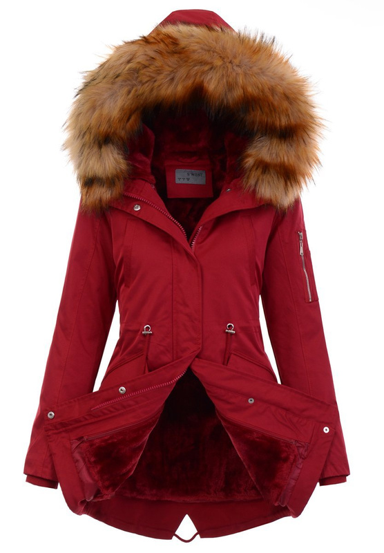 Parka Zimowa 2w1 Sylwia Czerwona