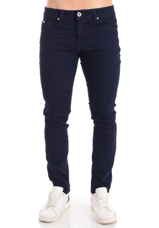 Męskie Spodnie Jeansowe Granatowe