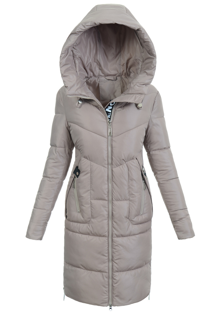 Damska Kurtka Zimowa Brązowa