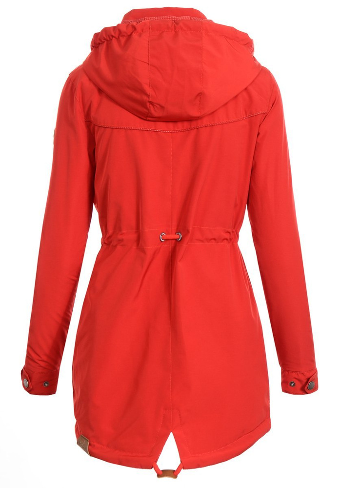 Kurtka Parka Wiosenna Czerwona
