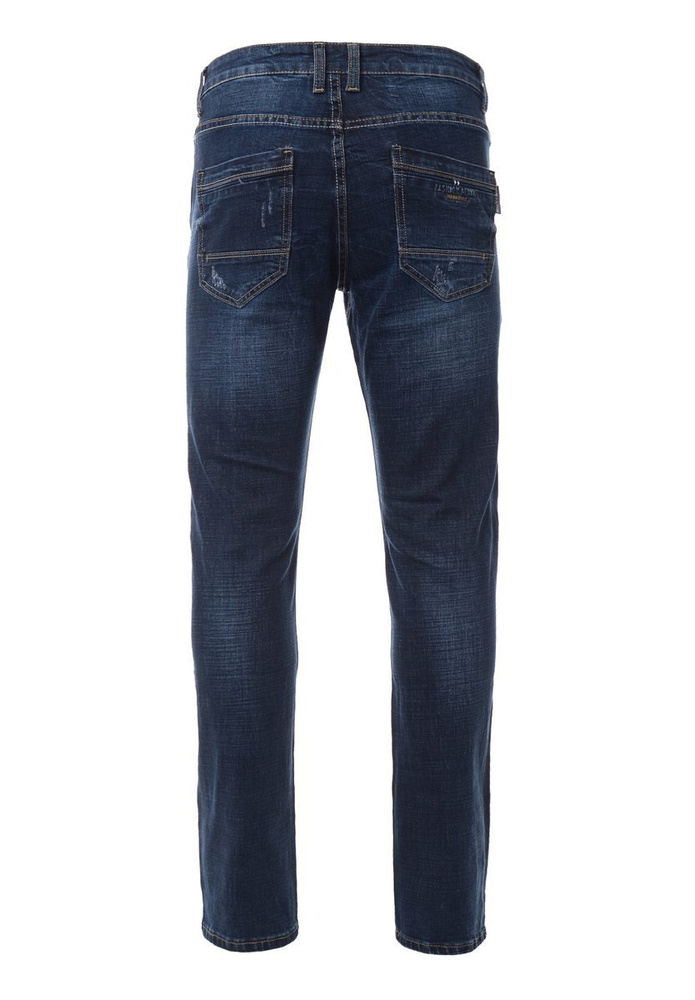 Męskie Spodnie Jeansowe Granatowe