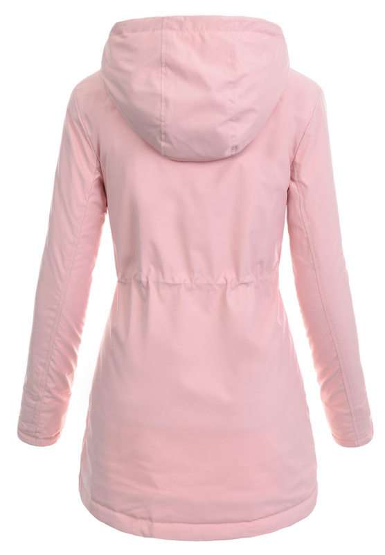 Kurtka Parka Wiosenna Różowa