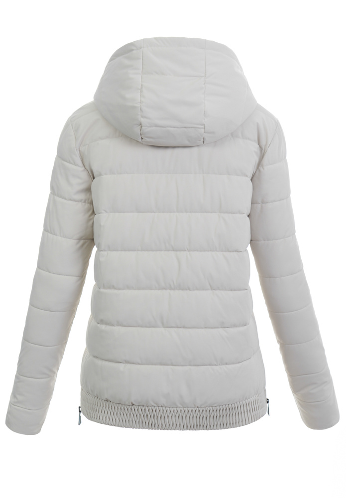 Damska Kurtka Zimowa Ecru
