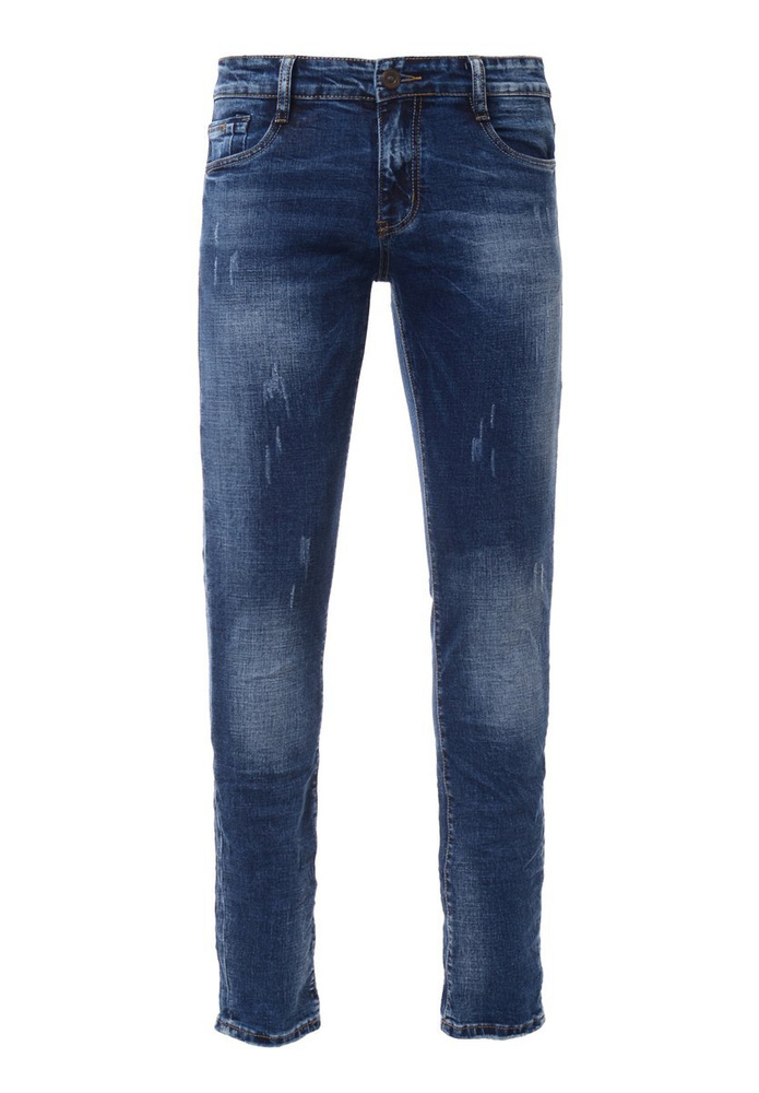 Męskie Spodnie Jeansowe Granatowe