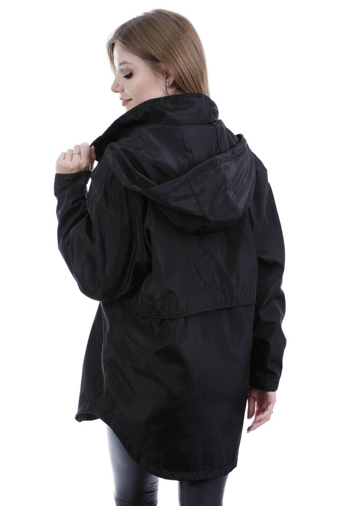 Kurtka Parka Wiosenna Czarna