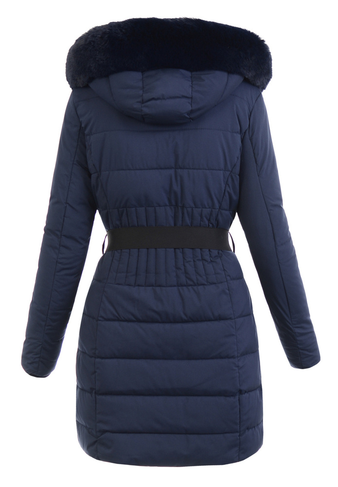 Damska Zimowa Ortalionowa Kurtka Granatowa