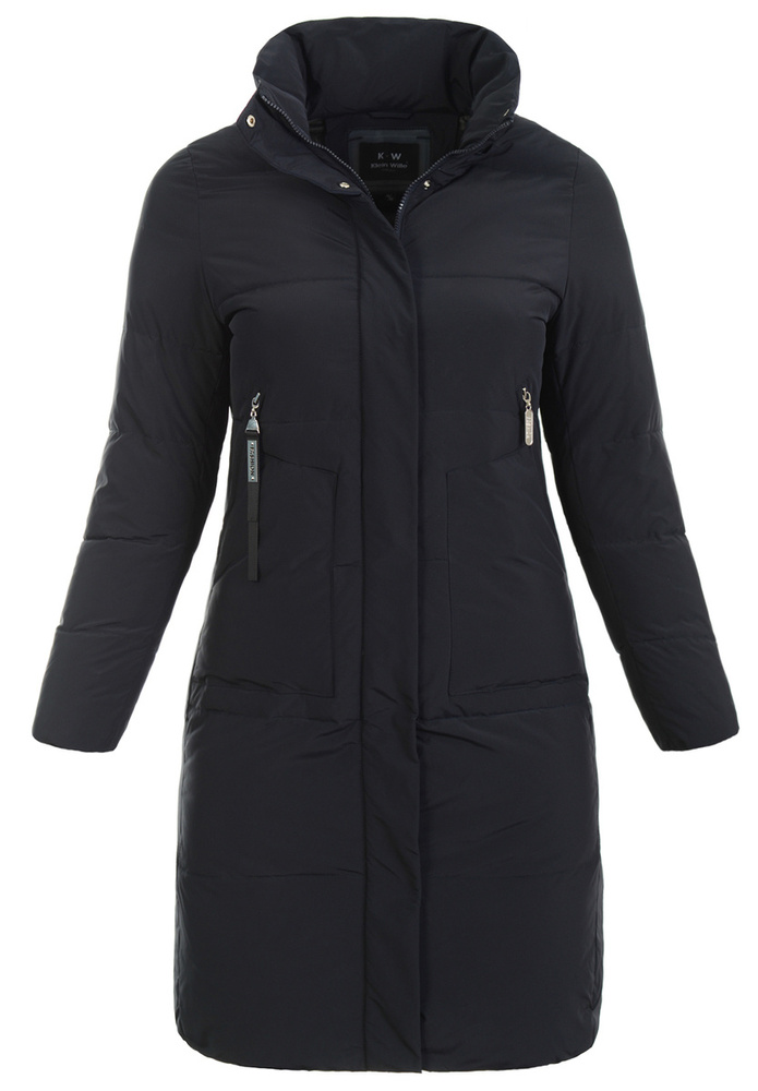 Damska Zimowa Ortalionowa Kurtka Granatowa