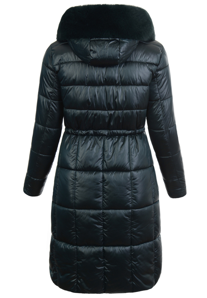 Damska Zimowa Ortalionowa Kurtka Zielona