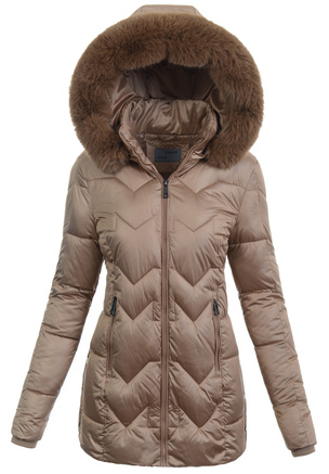 Damska Kurtka Zimowa Złota