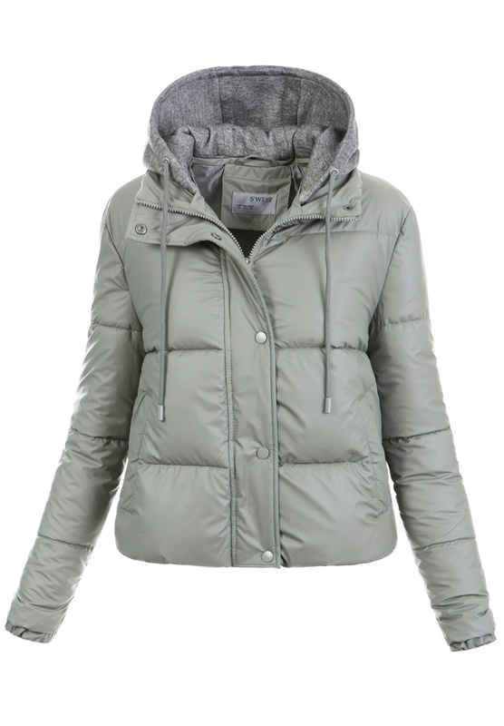 Damska Zimowa Ortalionowa Kurtka Khaki