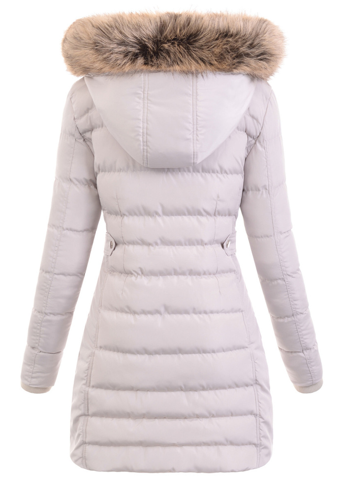 Damska Zimowa Ortalionowa Kurtka Czarna