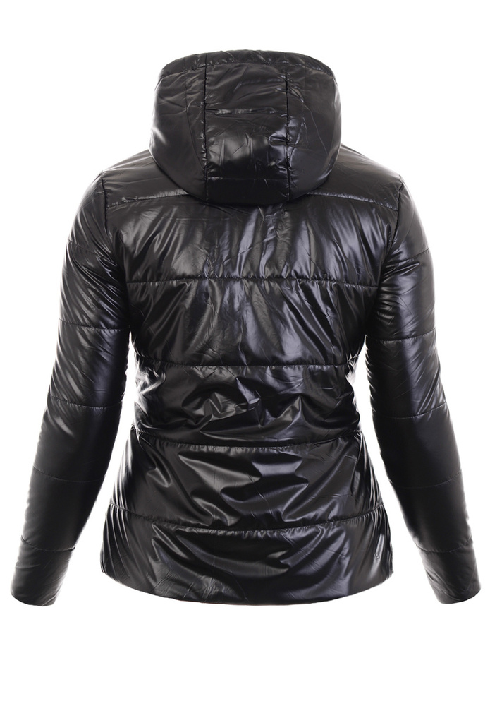 Damska Wiosenno-Jesienna Kurtka Czarna