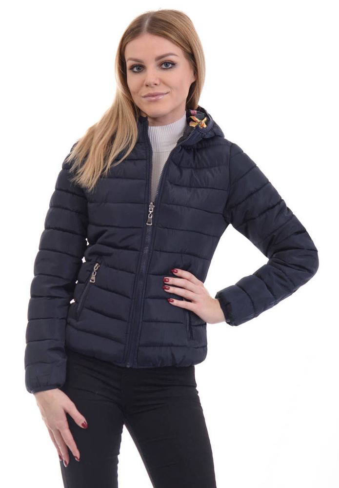 Dwustronna Kurtka Przejściowa Granatowa