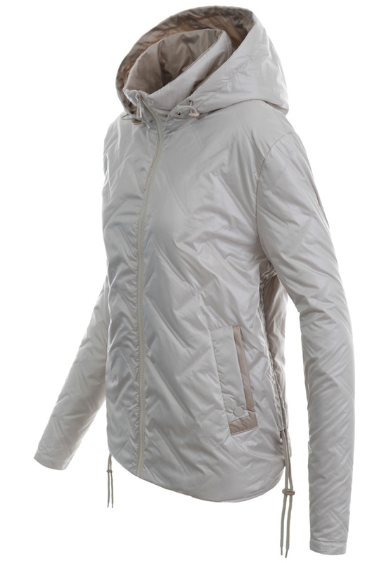 Kurtka Parka Wiosenna Ecru