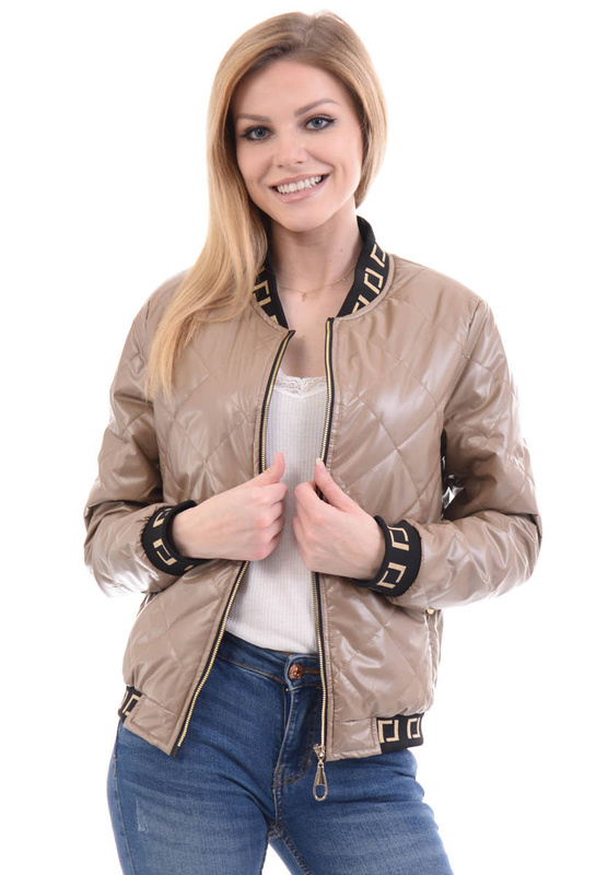 Damska Wiosenna Ortalion Kurtka Czarna