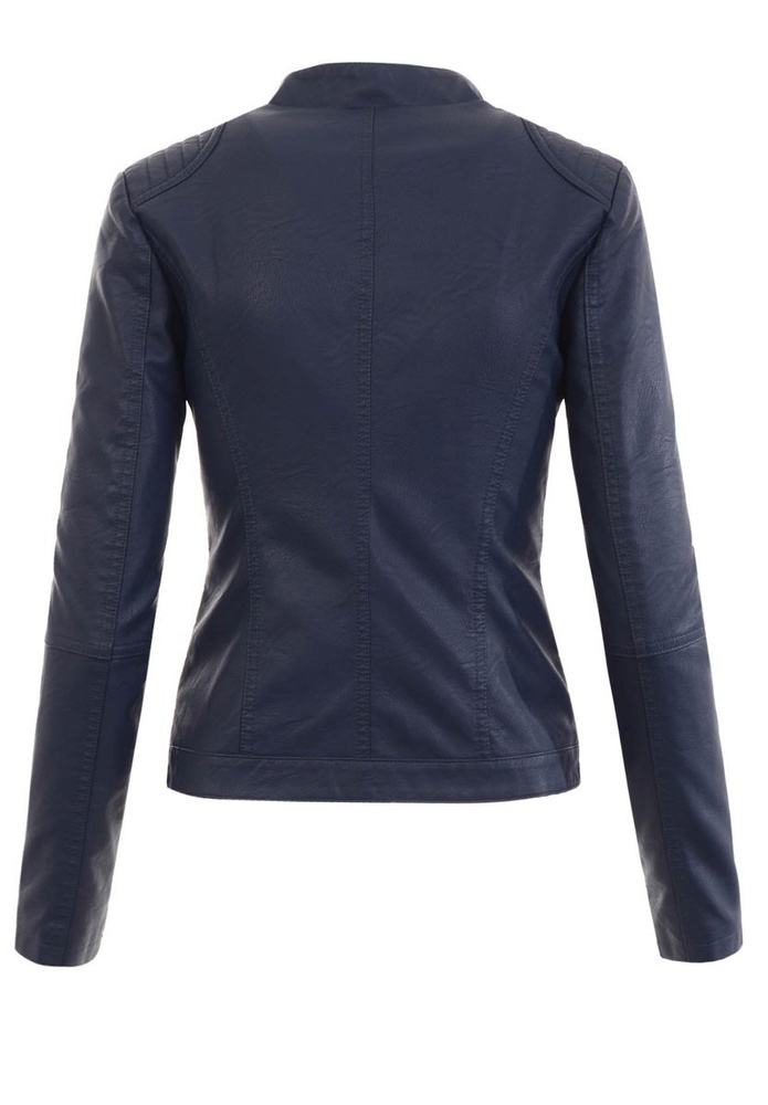 Damska Kurtka Ramoneska Granatowa