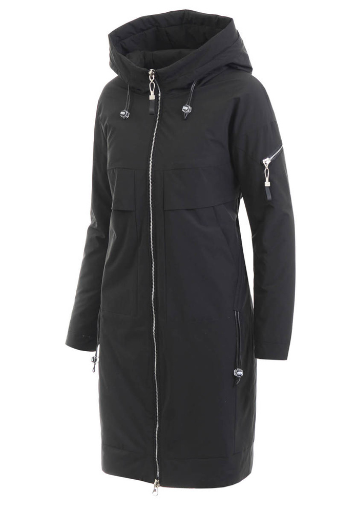Kurtka Parka Wiosenna Czarna