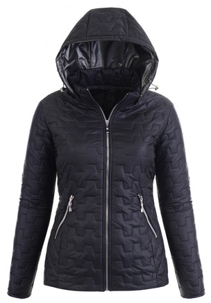 Damska Wiosenna Ortalion Kurtka Czarna