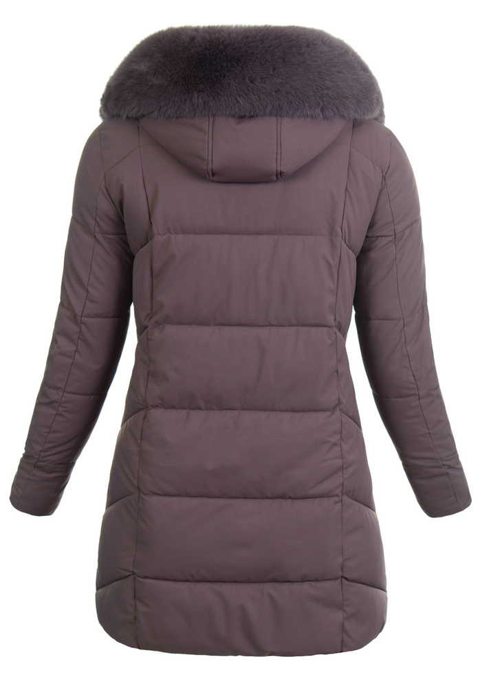 Damska Zimowa Ortalionowa Kurtka Fioletowa