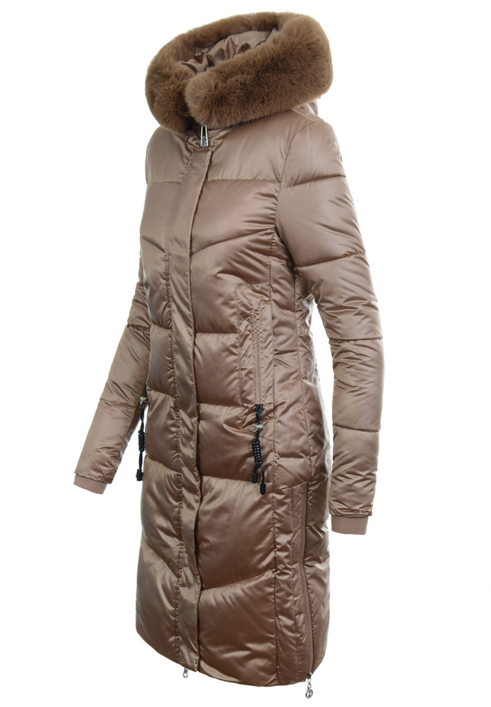Damska Kurtka Zimowa Janso Brązowa