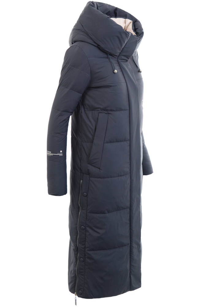 Damska Zimowa Ortalionowa Kurtka Granatowa