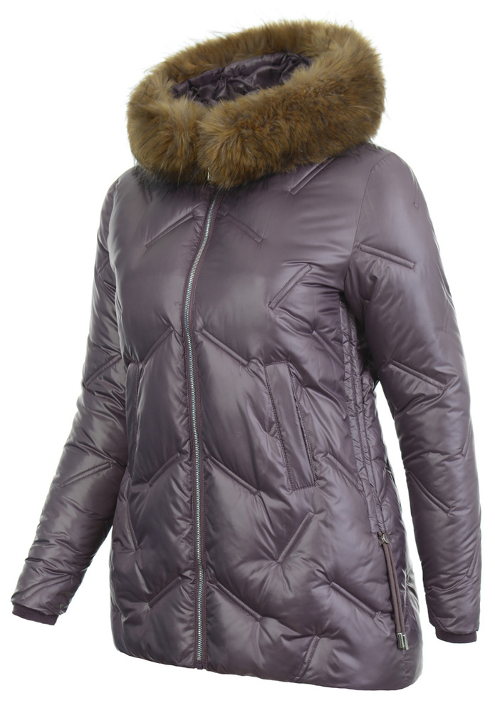 Damska Kurtka Zimowa Fioletowa