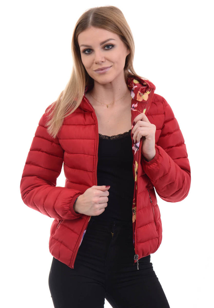 Dwustronna Kurtka Przejściowa Czerwona