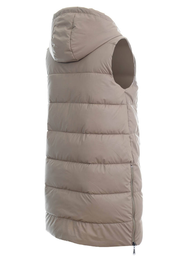 Damska Kamizelka Bezrękawnik Cappuccino