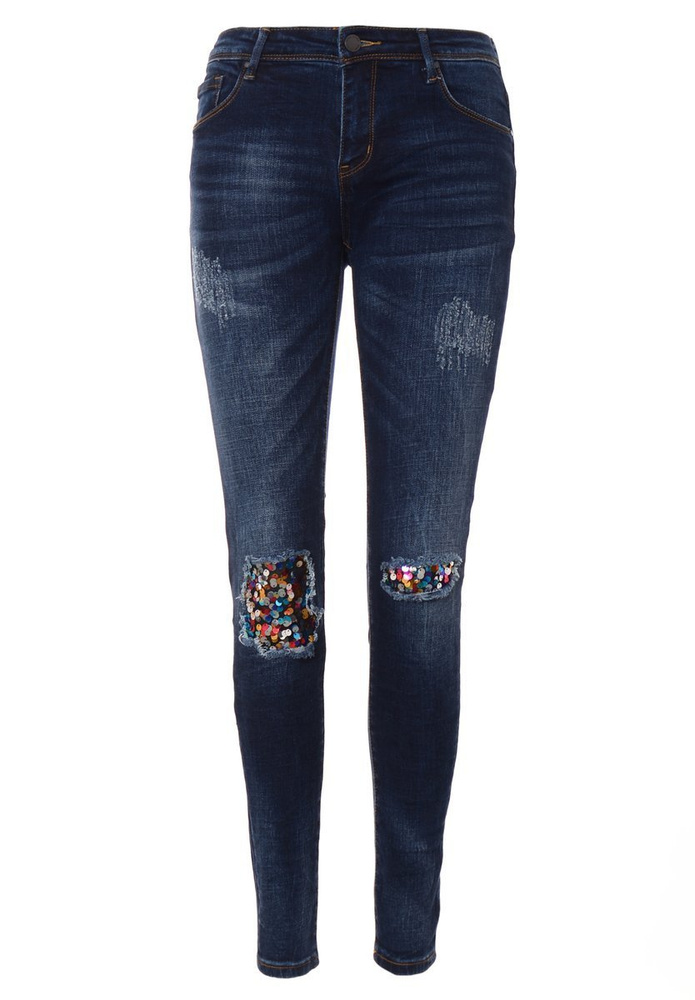 Damskie Spodnie Granatowe