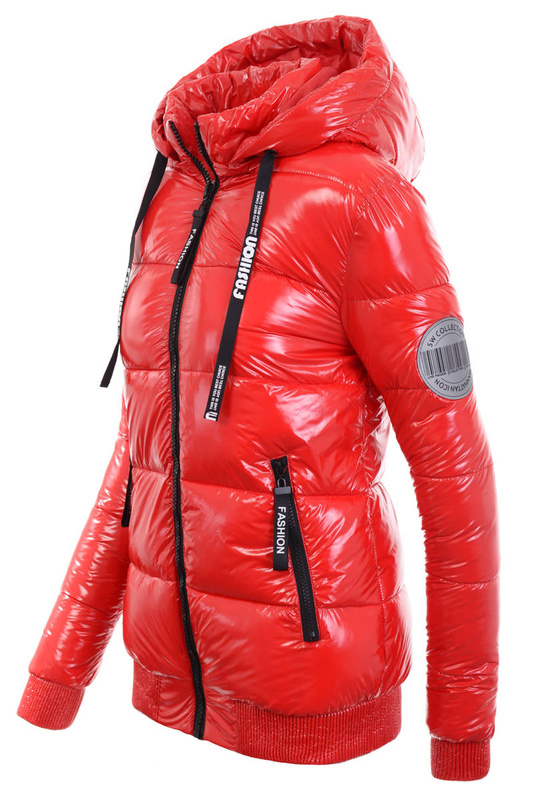 Damska Zimowa Kurtka Czerwona