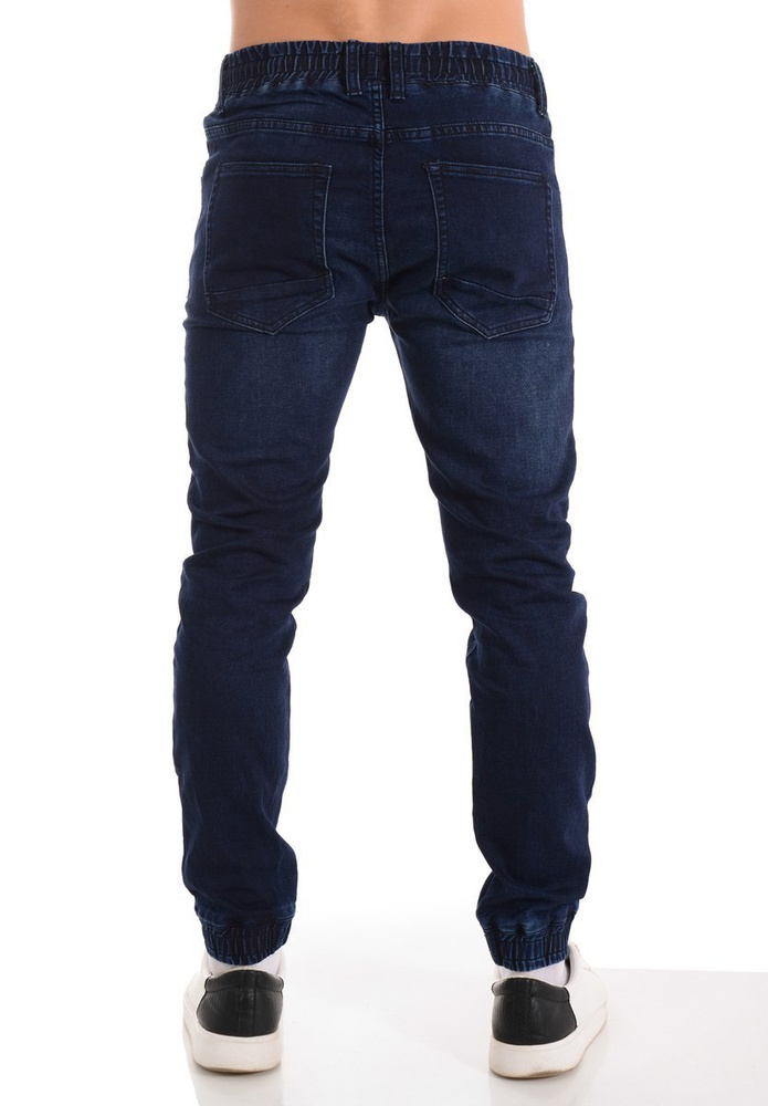 Męskie Spodnie Joggery Granatowe