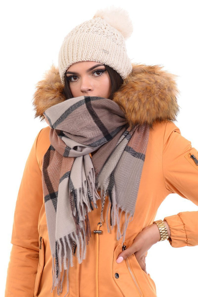 Damska Parka Kurtka Zimowa 3w1 Camel